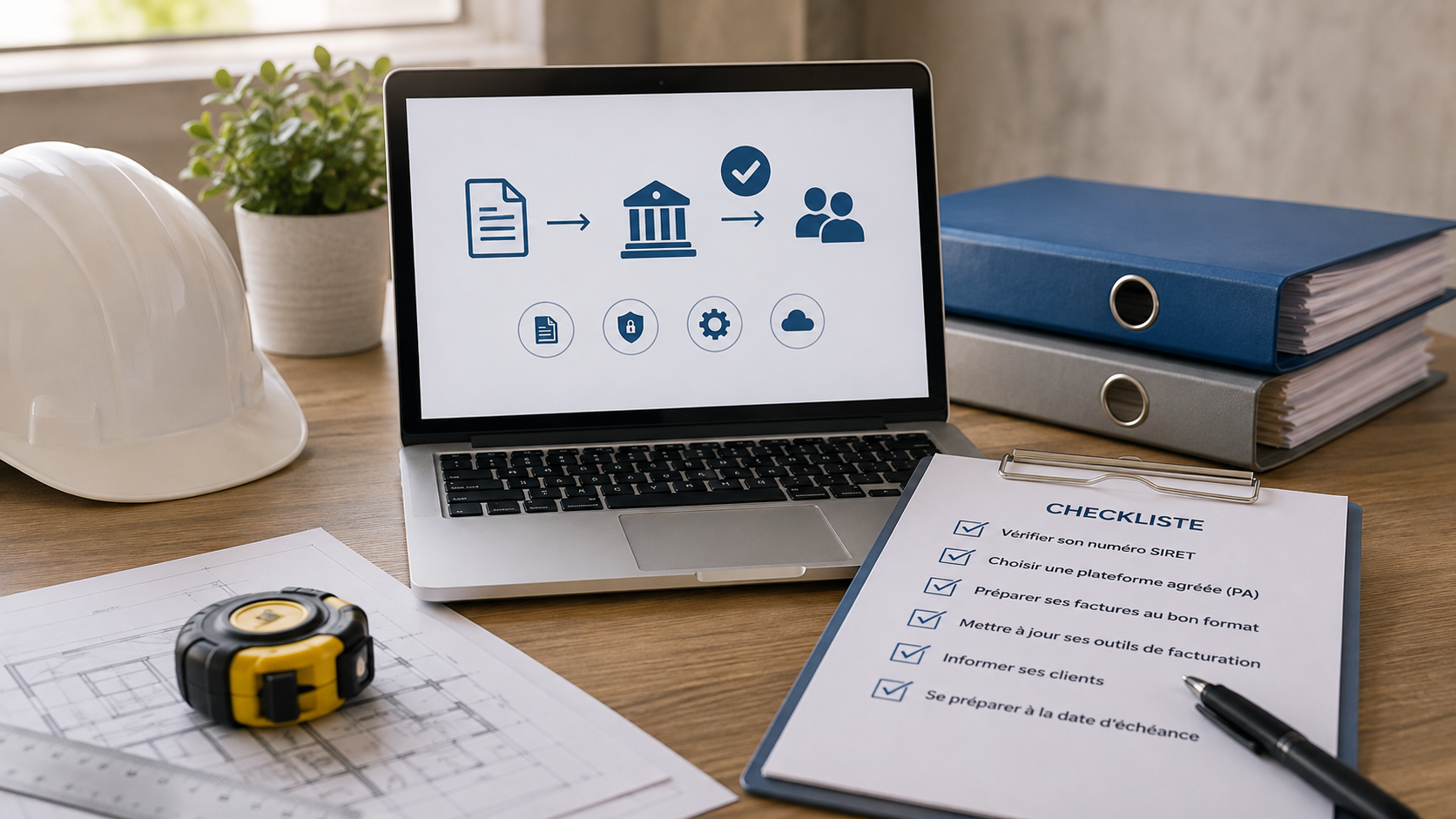 Facturation électronique : la checklist de l'artisan du BTP